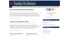 Desktop Screenshot of blog.taxresource.ca