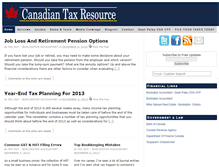 Tablet Screenshot of blog.taxresource.ca